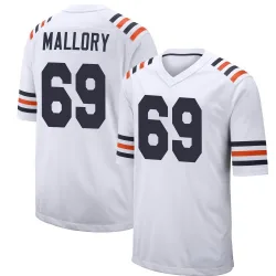 Youth Dashaun Mallory Chicago Bears No.69 Game Alternate Classic Jersey - White