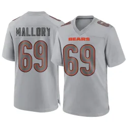 Youth Dashaun Mallory Chicago Bears No.69 Game Atmosphere Fashion Jersey - Gray