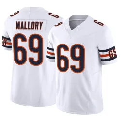 Youth Dashaun Mallory Chicago Bears No.69 Limited Vapor F.U.S.E. Jersey - White