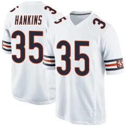 Youth Deion Hankins Chicago Bears No.35 Game Jersey - White