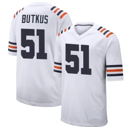 Youth Dick Butkus Chicago Bears No.51 Game Alternate Classic Jersey - White