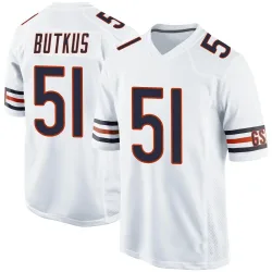 Youth Dick Butkus Chicago Bears No.51 Game Jersey - White