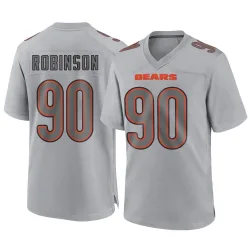 Youth Dominique Robinson Chicago Bears No.90 Game Atmosphere Fashion Jersey - Gray
