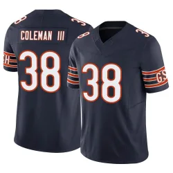 Youth Douglas Coleman III Chicago Bears No.38 Limited Vapor F.U.S.E. Jersey - Navy