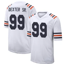 Youth Gervon Dexter Sr. Chicago Bears No.99 Game Alternate Classic Jersey - White