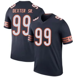 Youth Gervon Dexter Sr. Chicago Bears No.99 Legend Color Rush Jersey - Navy