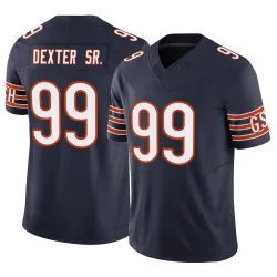 Youth Gervon Dexter Sr. Chicago Bears No.99 Limited Vapor F.U.S.E. Jersey - Navy