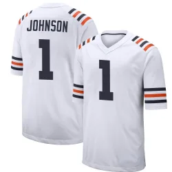 Youth Jaylon Johnson Chicago Bears No.1 Game Alternate Classic Jersey - White