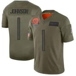 Youth Jaylon Johnson Chicago Bears No.1 Limited 2019 Salute to Service Jersey - Camo