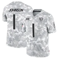 Youth Jaylon Johnson Chicago Bears No.1 Limited 2024 Salute to Service Jersey - Arctic Camo