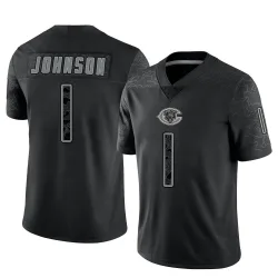 Youth Jaylon Johnson Chicago Bears No.1 Limited Reflective Jersey - Black