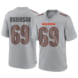 Youth Jereme Robinson Chicago Bears No.69 Game Atmosphere Fashion Jersey - Gray