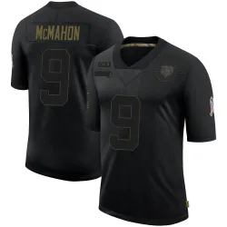 Youth Jim McMahon Chicago Bears No.9 Limited 2020 Salute To Service Jersey - Black