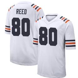 Youth Joe Reed Chicago Bears No.80 Game Alternate Classic Jersey - White