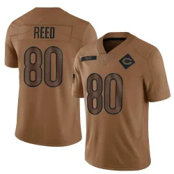 Youth Joe Reed Chicago Bears No.80 Limited 2023 Salute To Service Jersey - Brown
