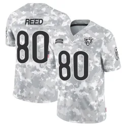 Youth Joe Reed Chicago Bears No.80 Limited 2024 Salute to Service Jersey - Arctic Camo