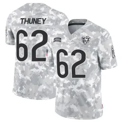Youth Joe Thuney Chicago Bears No.62 Limited 2024 Salute to Service Jersey - Arctic Camo