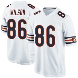 Youth Joel Wilson Chicago Bears No.86 Game Jersey - White