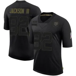 Youth John Jackson III Chicago Bears No.82 Limited 2020 Salute To Service Jersey - Black