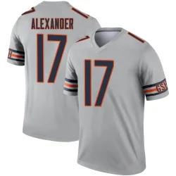 Youth Jon Alexander Chicago Bears No.17 Legend Inverted Silver Jersey