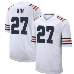 Youth Jonathan Kim Chicago Bears No.27 Game Alternate Classic Jersey - White