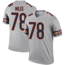 Youth Joshua Miles Chicago Bears No.78 Legend Inverted Silver Jersey