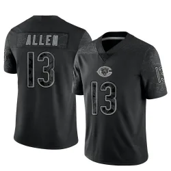 Youth Keenan Allen Chicago Bears No.13 Limited Reflective Jersey - Black