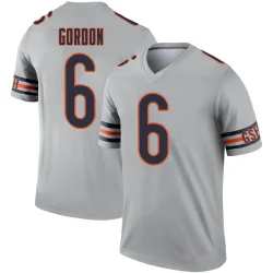 Youth Kyler Gordon Chicago Bears No.6 Legend Inverted Silver Jersey
