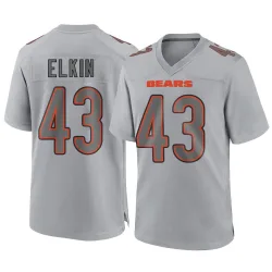 Youth Luke Elkin Chicago Bears No.43 Game Atmosphere Fashion Jersey - Gray