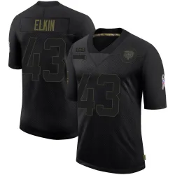 Youth Luke Elkin Chicago Bears No.43 Limited 2020 Salute To Service Jersey - Black