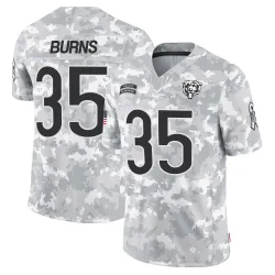 Youth Major Burns Chicago Bears No.35 Limited 2024 Salute to Service Jersey - Arctic Camo
