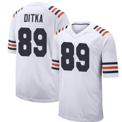 Youth Mike Ditka Chicago Bears No.89 Game Alternate Classic Jersey - White