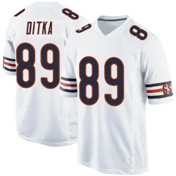 Youth Mike Ditka Chicago Bears No.89 Game Jersey - White