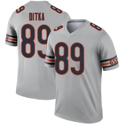 Youth Mike Ditka Chicago Bears No.89 Legend Inverted Silver Jersey