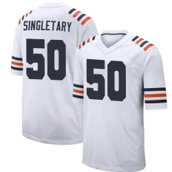 Youth Mike Singletary Chicago Bears No.50 Game Alternate Classic Jersey - White