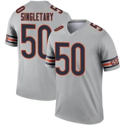 Youth Mike Singletary Chicago Bears No.50 Legend Inverted Silver Jersey