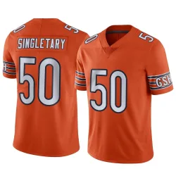 Youth Mike Singletary Chicago Bears No.50 Limited Alternate Vapor Jersey - Orange