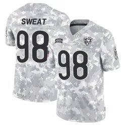 Youth Montez Sweat Chicago Bears No.98 Limited 2024 Salute to Service Jersey - Arctic Camo