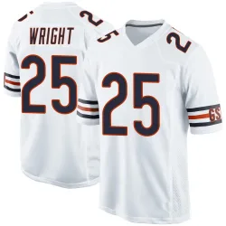 Youth Nahshon Wright Chicago Bears No.25 Game Jersey - White