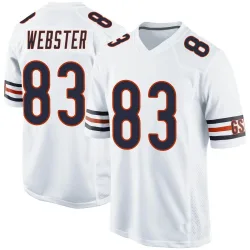 Youth Nsimba Webster Chicago Bears No.83 Game Jersey - White