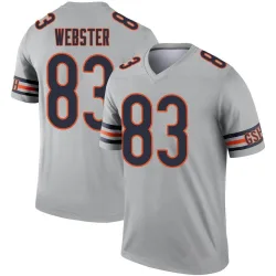 Youth Nsimba Webster Chicago Bears No.83 Legend Inverted Silver Jersey