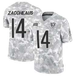 Youth Olamide Zaccheaus Chicago Bears No.14 Limited 2024 Salute to Service Jersey - Arctic Camo