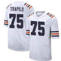 Youth Ozzy Trapilo Chicago Bears No.75 Game Alternate Classic Jersey - White