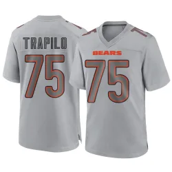 Youth Ozzy Trapilo Chicago Bears No.75 Game Atmosphere Fashion Jersey - Gray