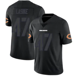 Youth Paul Lasike Chicago Bears No.47 Limited Jersey - Black Impact