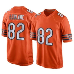 Youth Peter LeBlanc Chicago Bears No.82 Game Alternate Jersey - Orange