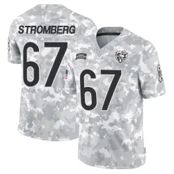 Youth Ricky Stromberg Chicago Bears No.67 Limited 2024 Salute to Service Jersey - Arctic Camo