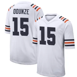 Youth Rome Odunze Chicago Bears No.15 Game Alternate Classic Jersey - White