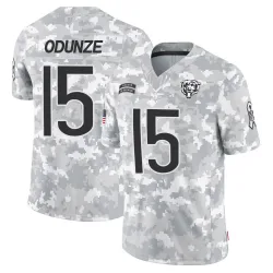 Youth Rome Odunze Chicago Bears No.15 Limited 2024 Salute to Service Jersey - Arctic Camo