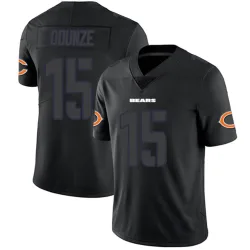 Youth Rome Odunze Chicago Bears No.15 Limited Jersey - Black Impact
